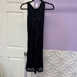 SHEIN Black Sequin Dress